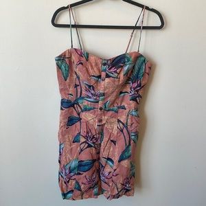 Urban Outfitters Floral rust colored cotton sundress
